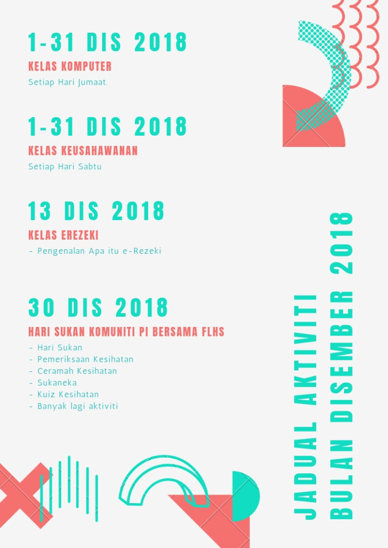 JADUAL AKTIVITI 2018