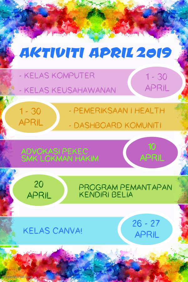 Copy of Upcoming Events Water Colors Made with PosterMyWall